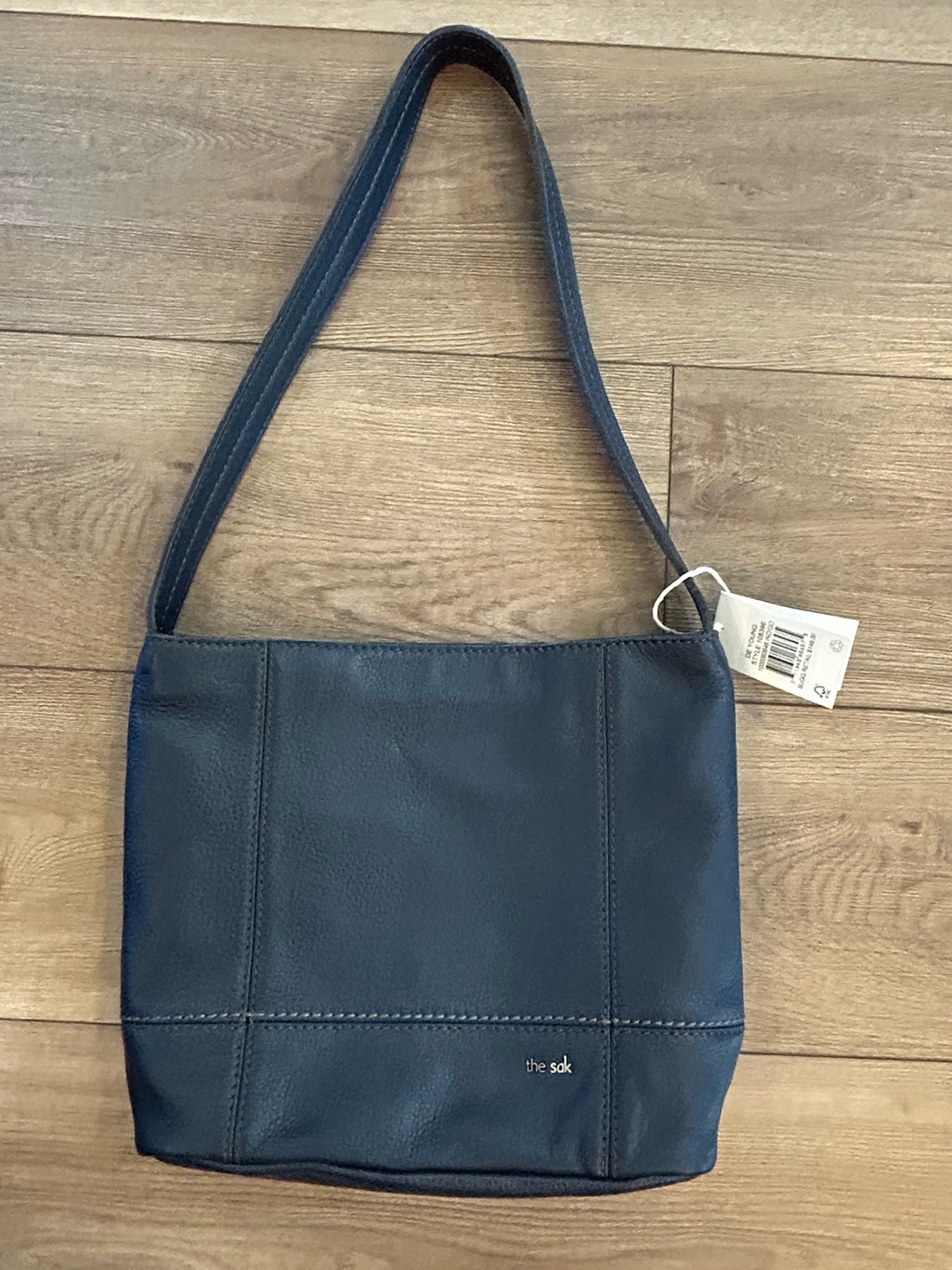 The Sak De Young Indigo Leather Shoulder Bag Nwt Blue Purse